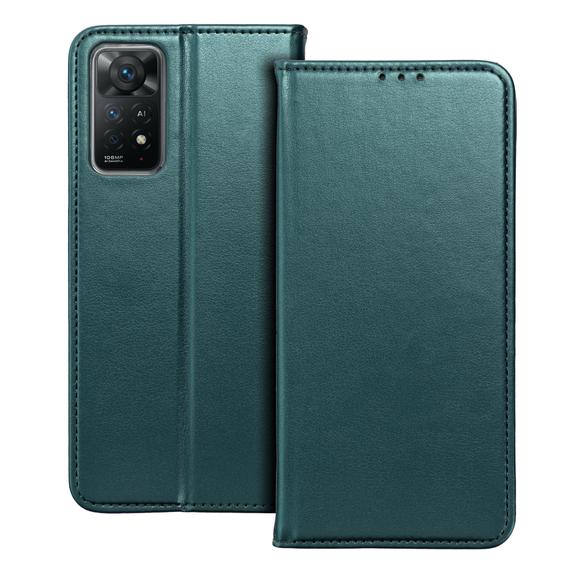 Etui z klapką na Xiaomi Redmi 17C Smart Magneto ciemnozielone