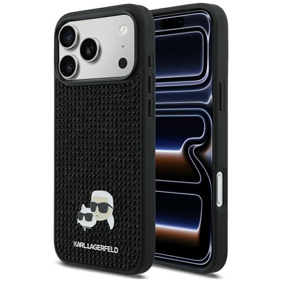 KARL LAGERFELD futerał do IPHONE 17 Pro Max KLHCP17X6PRKCLK (Rhinestone W/ K&C PIN) czarny