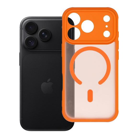 Etui na iPhone 18 Pro / 17 Pro Full Matte Mag Cover zgodne z MagSafe pomarańczowe