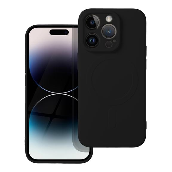 Futerał do iPhone 14 PRO Silicone Mag Cover zgodny z MagSafe czarny