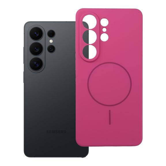 Etui na Samsung S26 ULTRA Silicone 2mm (camera protection) zgodne z MagSafe różoweówe