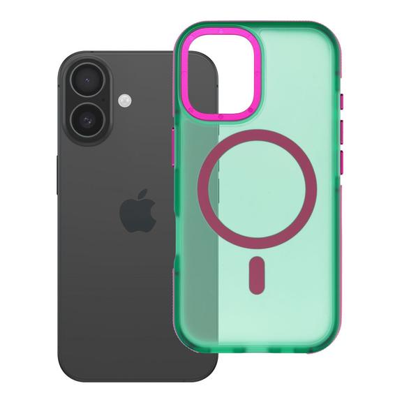 Etui na iPhone 16 Forcell F-Protect Vivid Premium zgodne z MagSafe zielone 0INT
