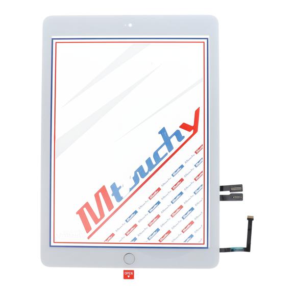 MUSTTBY Ekran dotykowy + taśma klejąca + Home do iPAD 6 (biały)