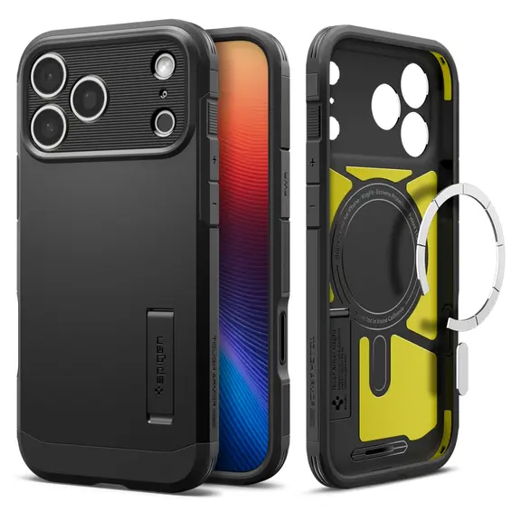 SPIGEN futerał TOUGH ARMOR MAG kompatybilny z MagSafe do IPHONE 17 Pro black