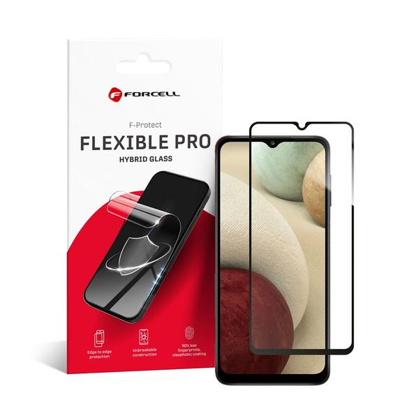 Szkło hybrydowe do Samsung A12 Forcell Flexible 5D czarne