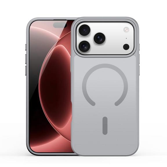 DUX DUCIS futerał YIND kompatybilny z MagSafe do iPhone 18 Pro / 17 Pro (Open Ring Version) szary