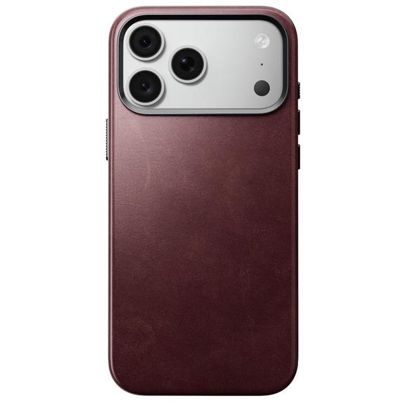 NOMAD futerał skórzany do IPHONE 18 Pro Max/17 Pro Max kompatybilny z MagSafe (Traditional Leather Case Horween Leather) burgundowy