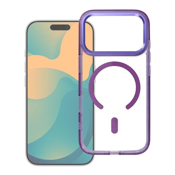 Etui na iPhone 17 Pro / 18 Pro Frame Clear Hybrid Mag Cover zgodny z MagSafe czarne