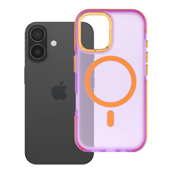 Etui na iPhone 16 Forcell F-Protect Vivid Premium zgodne z MagSafe fioletowe 0INT