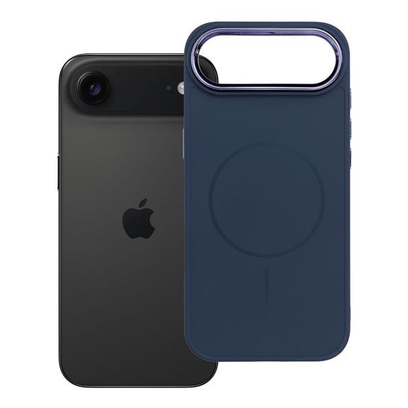 Futerał do iPhone 17 AIR Frame Mag Cover zgodny z MagSafe granatowy