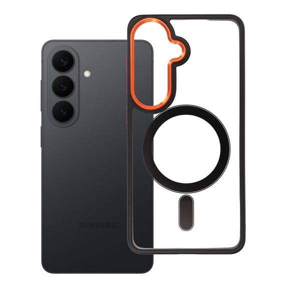 Futerał do Samsung S26 Color Edge Mag Cover zgodny z MagSafe czarno złoty