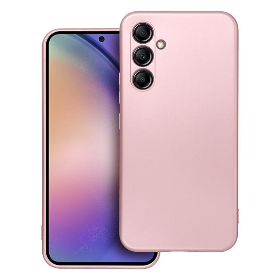 Etui na Samsung A54 5G Metallic różowe