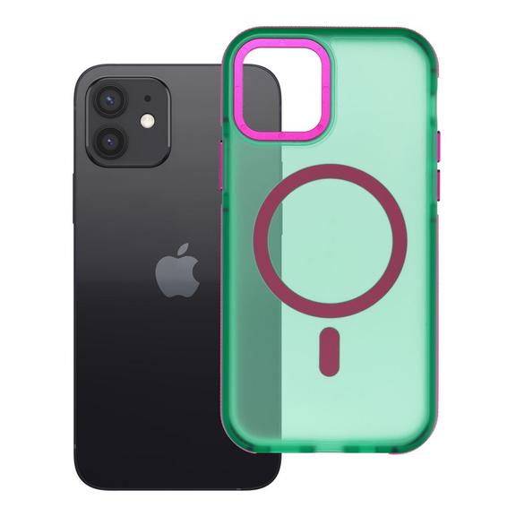 Etui na iPhone 12 / 12 Pro Forcell F-Protect Vivid Premium zgodne z MagSafe zielone 0INT