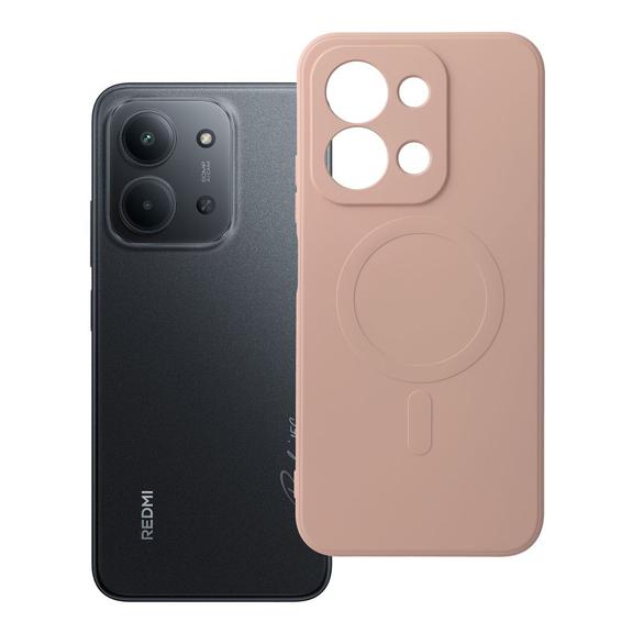 Futerał do Xiaomi Redmi 15C (173,16 x 81,07 x 8,2) Silicone Mag Cover zgodny z MagSafe różowy