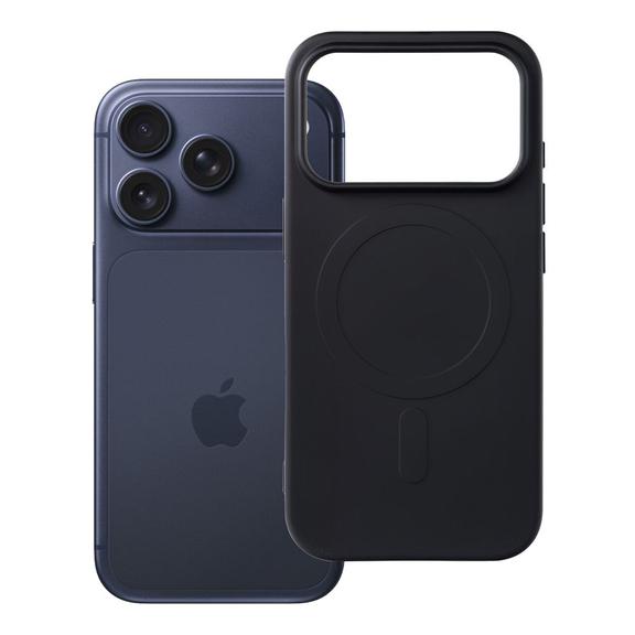 Etui na iPhone 17 Pro / 18 Pro Silicone Mag Cover zgodne z MagSafe (big hole) czarne