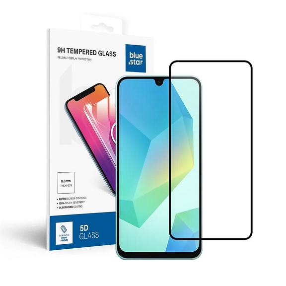 Szkło hartowane do Samsung Galaxy A17 4G / A17 5G / A16 4G / A16 5G / M16 5G (full glue / case friendly) Blue Star 5D czarne