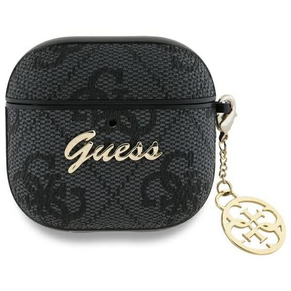 Etui na słuchawki Guess do Apple AirPods 4 (PU 4G W / Charm) czarne