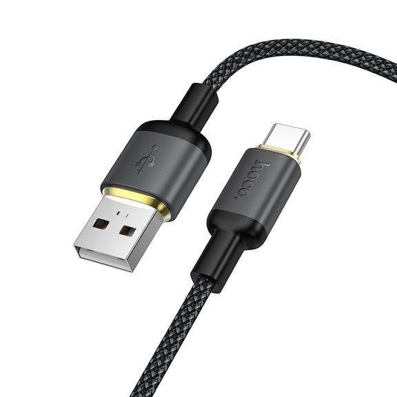 Kabel USB A do USB C Hoco 3A 1 m X128 Benefit czarny