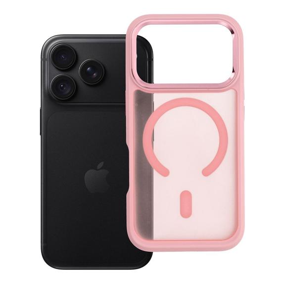 Etui na iPhone 18 Pro / 17 Pro Forcell F-Protect Smoke Hybrid Premium zgodne z MagSafe różowe 0INT
