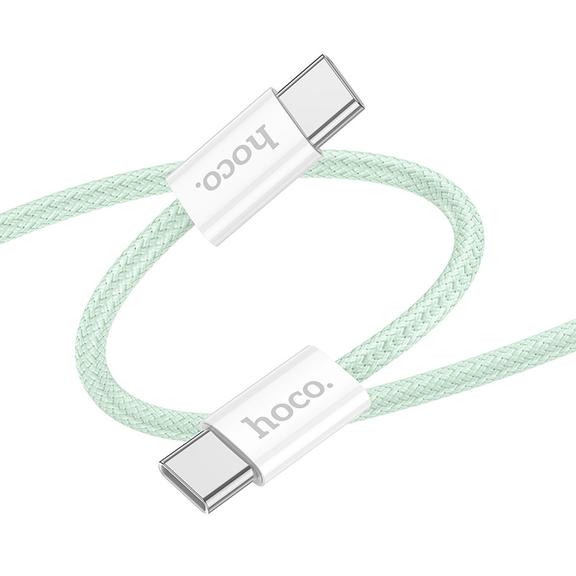 Kabel USB C do USB C Hoco PD QC3.0 3A 60W 2 m X104 zielony