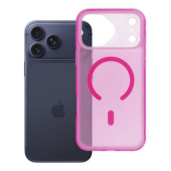 Etui na iPhone 17 Pro max / 18 Pro Max (low camera edge) Aurora zgodny z MagSafe różowe