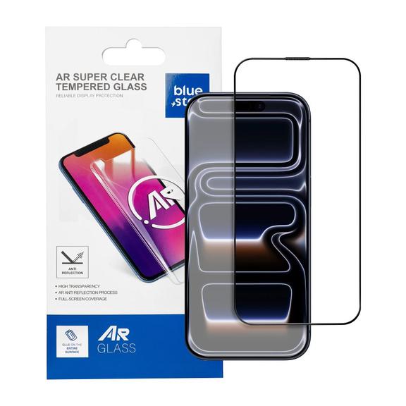 Szkło hartowane do iPhone 13 PRO MAX / 14 PLUS Blue Star 5D AR czarne