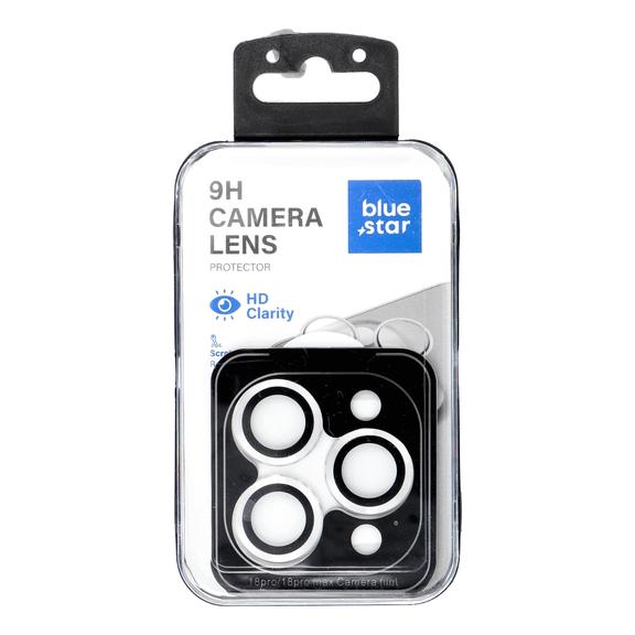 Szkło na aparat BLUE STAR Easy Install do IPHONE 18 PRO / 18 PRO MAX srebrne