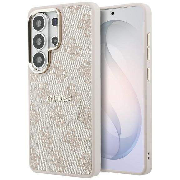 GUESS futerał do SAMSUNG S26 Ultra GUHMS26LP4MSEGCP (4G Embossed Ring MagSafe) różowy