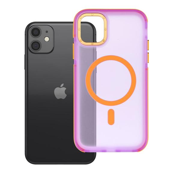 Etui na iPhone 11 Forcell F-Protect Vivid Premium zgodne z MagSafe fioletowe 0INT