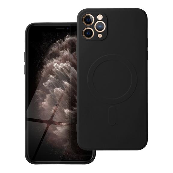 Futerał do iPhone 11 PRO MAX Silicone Mag Cover zgodny z MagSafe czarny