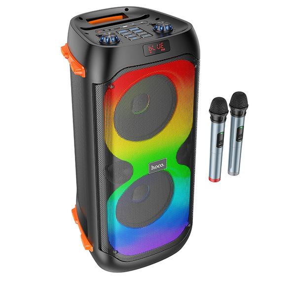Zestaw do karaoke bluetooth 2 x 20W 4h Hoco BS53 czarny
