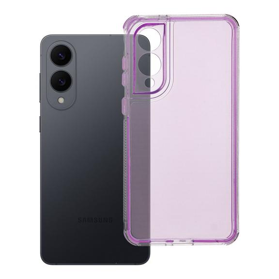 Etui na Samsung S25 EDGE Matrix Clear jasnofioletowe