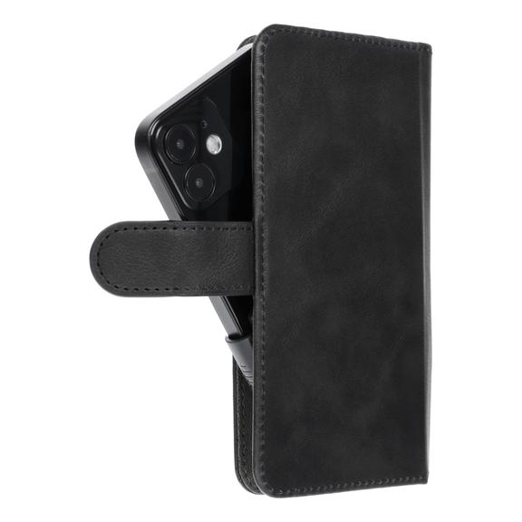 Etui z klapką na iPhone 12 / 13 / Samsung S6 / A5 2016 / Xcover 4 / S22 / Huawei P8 2017  Common Book rozmiar S czarne