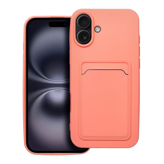 Futerał do iPhone 16 PLUS Card Case różowy