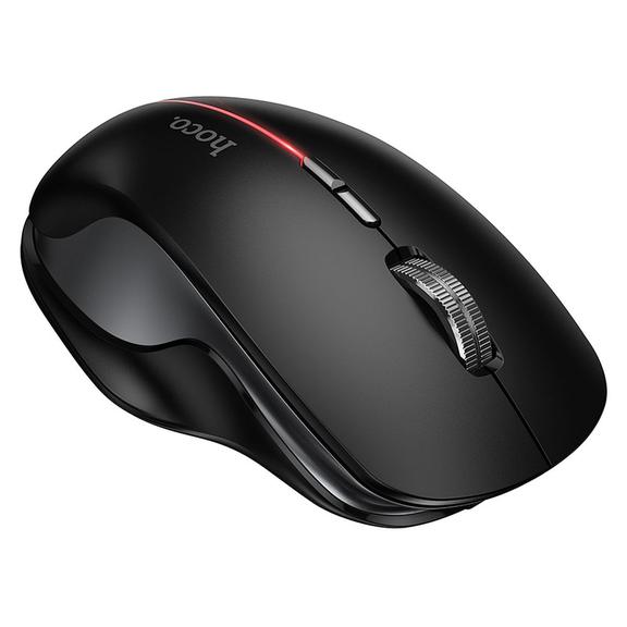 Myszka bezprzewodowa dual-mode (Bluetooth, 2.4G) 1600 dpi RGB Hoco GM40 czarna