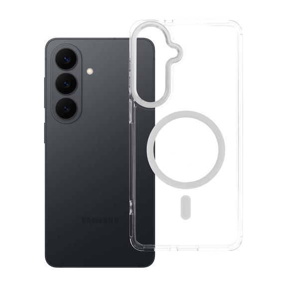 Etui na Samsung S26 PLUS Frame Clear Hybrid Mag Cover zgodny z MagSafe do transparentne