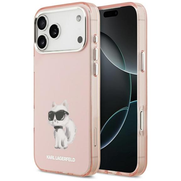 KARL LAGERFELD futerał do IPHONE 17 Pro kompatybilny z MagSafe KLHMP17LHGKCGKBK (IML Glitter k&C Sketch Logo) czarny