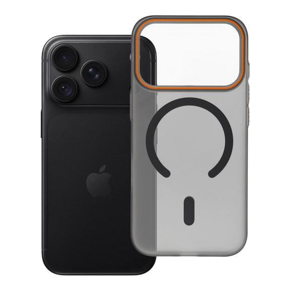 Etui na iPhone 18 Pro / 17 Pro Go Orange zgodne z MagSafe czarne