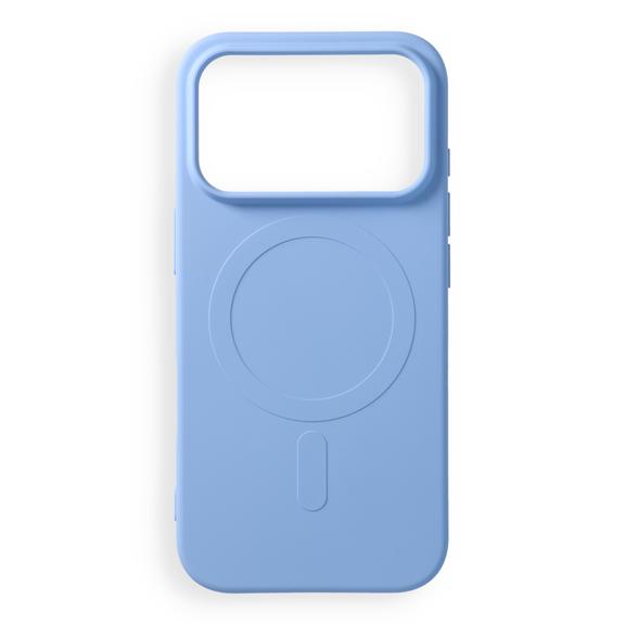 Etui na iPhone 18 Pro / 17 Pro Silicone Mag Cover zgodne z MagSafe (big hole) jasno niebieskie