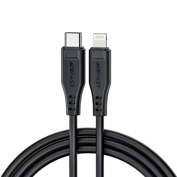 Kabel USB C do Lightning Acefast MFi 3A PD 30W 1,2 m C3-01 czarny