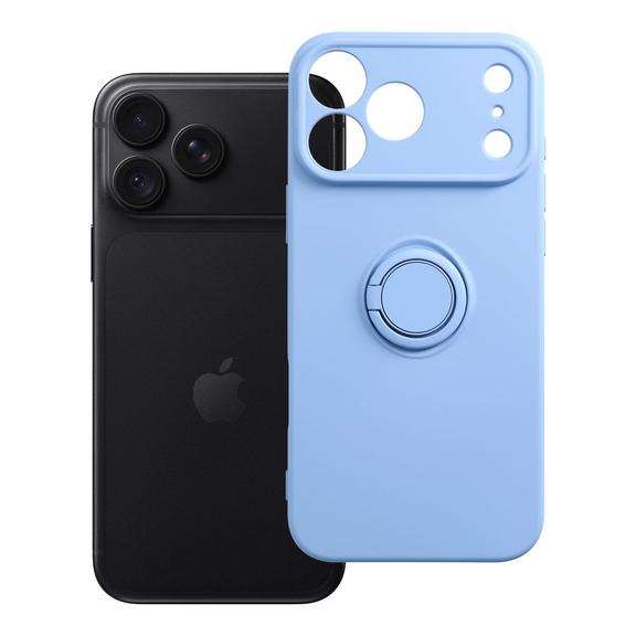 Etui na iPhone 18 Pro Max / 17 Pro Max Silicone Ring jasnoniebieskie