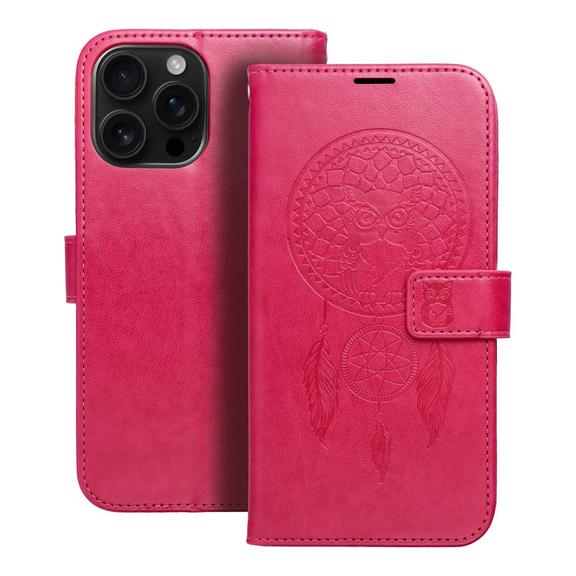 Etui z klapką na iPhone 16 PRO MAX Mezzo Book łapacz snów magenta