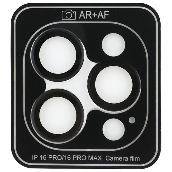 Szkło hartowane na aparat do iPhone 16 PRO / 16 PRO MAX Guess (Metal) black