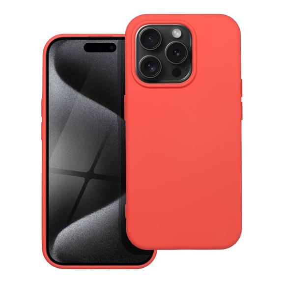 Futerał do iPhone 15 PRO Silicone brzoskwiniowy