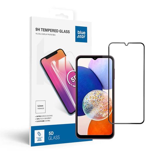 Szkło hartowane do Samsung Galaxy A14 5G (full glue / case friendly) Blue Star 5D czarne