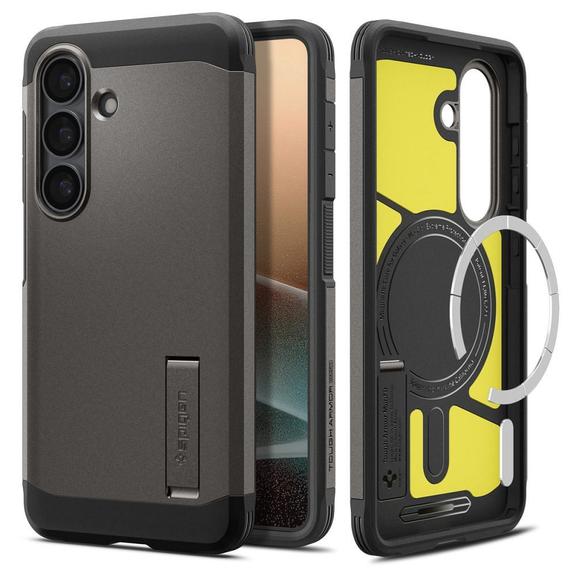 SPIGEN futerał TOUGH ARMOR kompatybilny z MagSafe do SAMSUNG S26 gunmetal