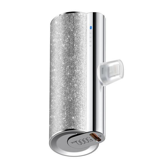 Powerbank Veger PlugOn (W0573P) PD QC3.0 2,4A 12W 5000 mAh z wbudowanym złączem Lightning srebrny
