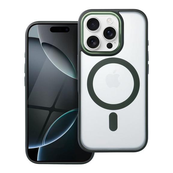 Futerał do iPhone 16 PRO Matte Mag Cover zgodny z MagSafe zielony