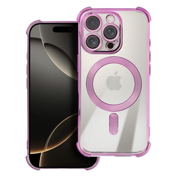 Futerał do iPhone 17 Antishock Electro zgodny z MagSafe purpurowy