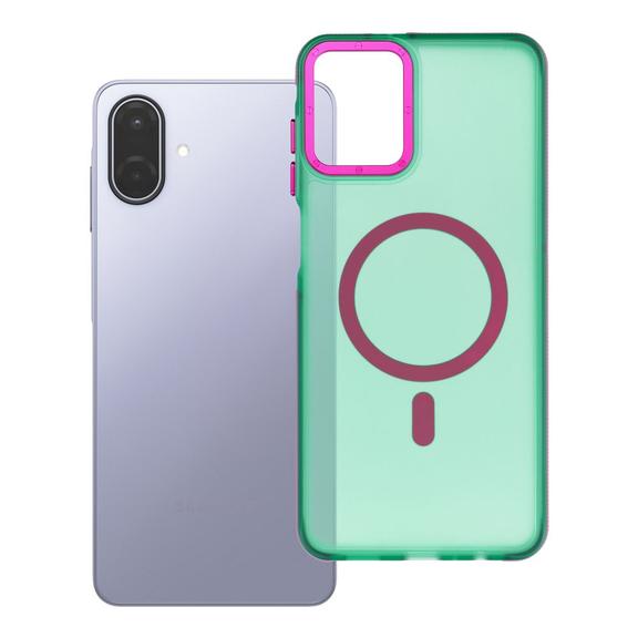 Etui na Samsung A07 / A08 Forcell F-Protect Vivid Premium zgodne z MagSafe zielone 0INT